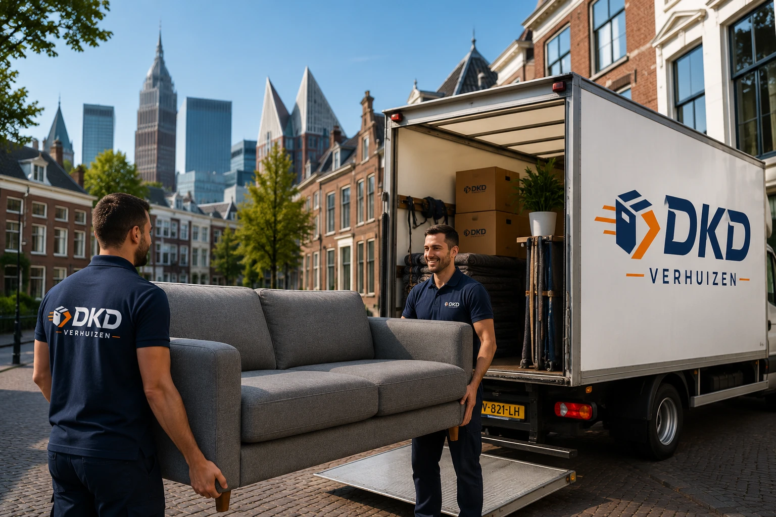 DKD Verhuizen verhuisbedrijf Den Haag verhuist bank naar woning in Den Haag
